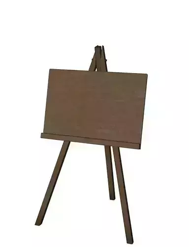 Easel wooden 3D model