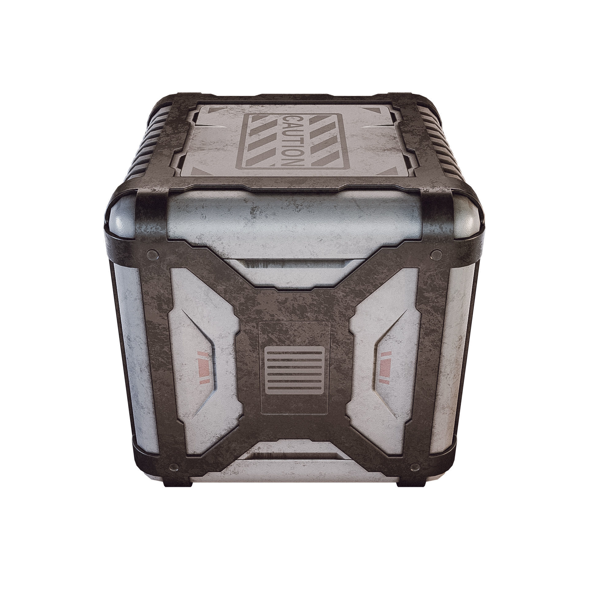 Sci-fi Container Game Low-poly 3D model_1