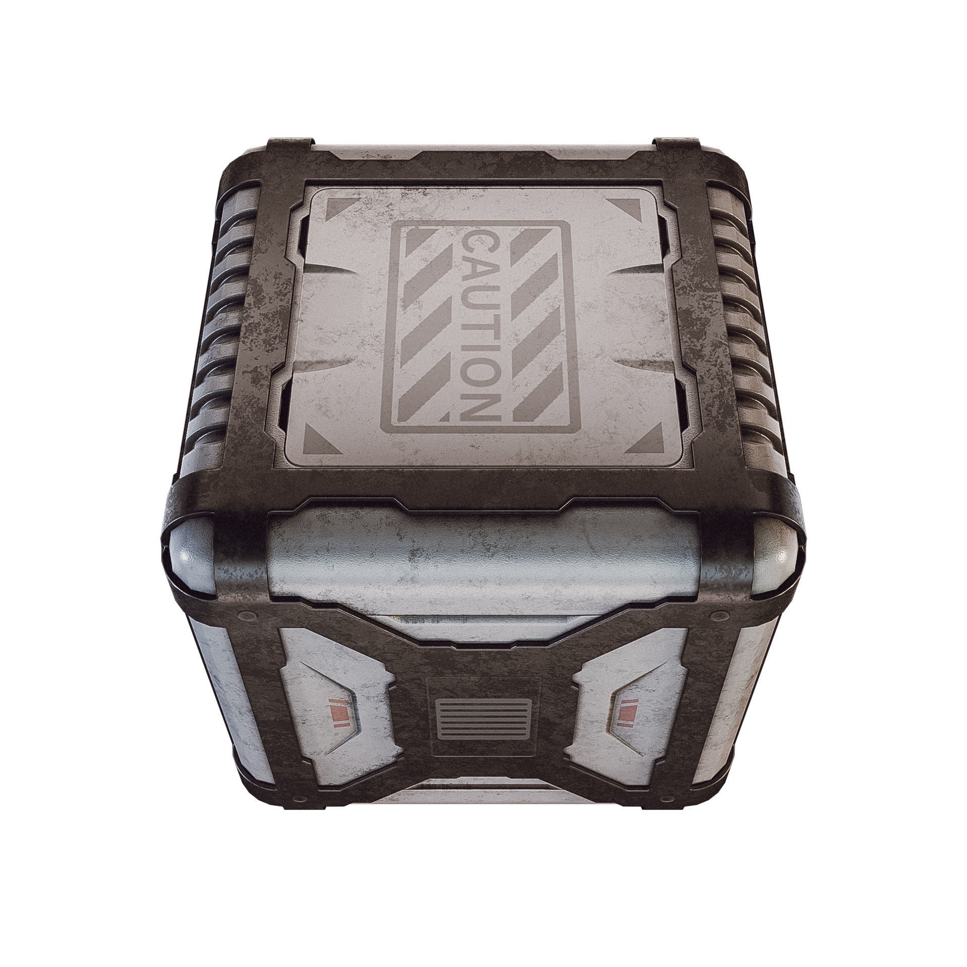 Sci-fi Container Game Low-poly 3D model_3