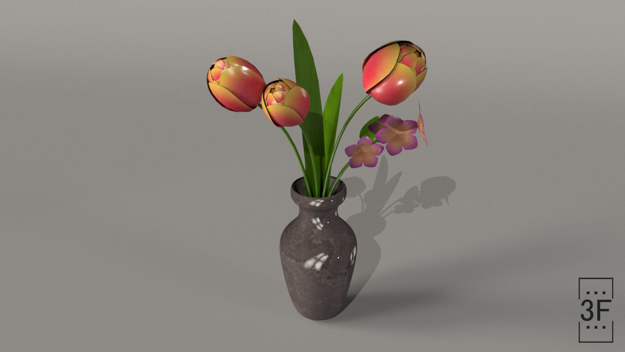 Flower Vase 3D model  3D model_7
