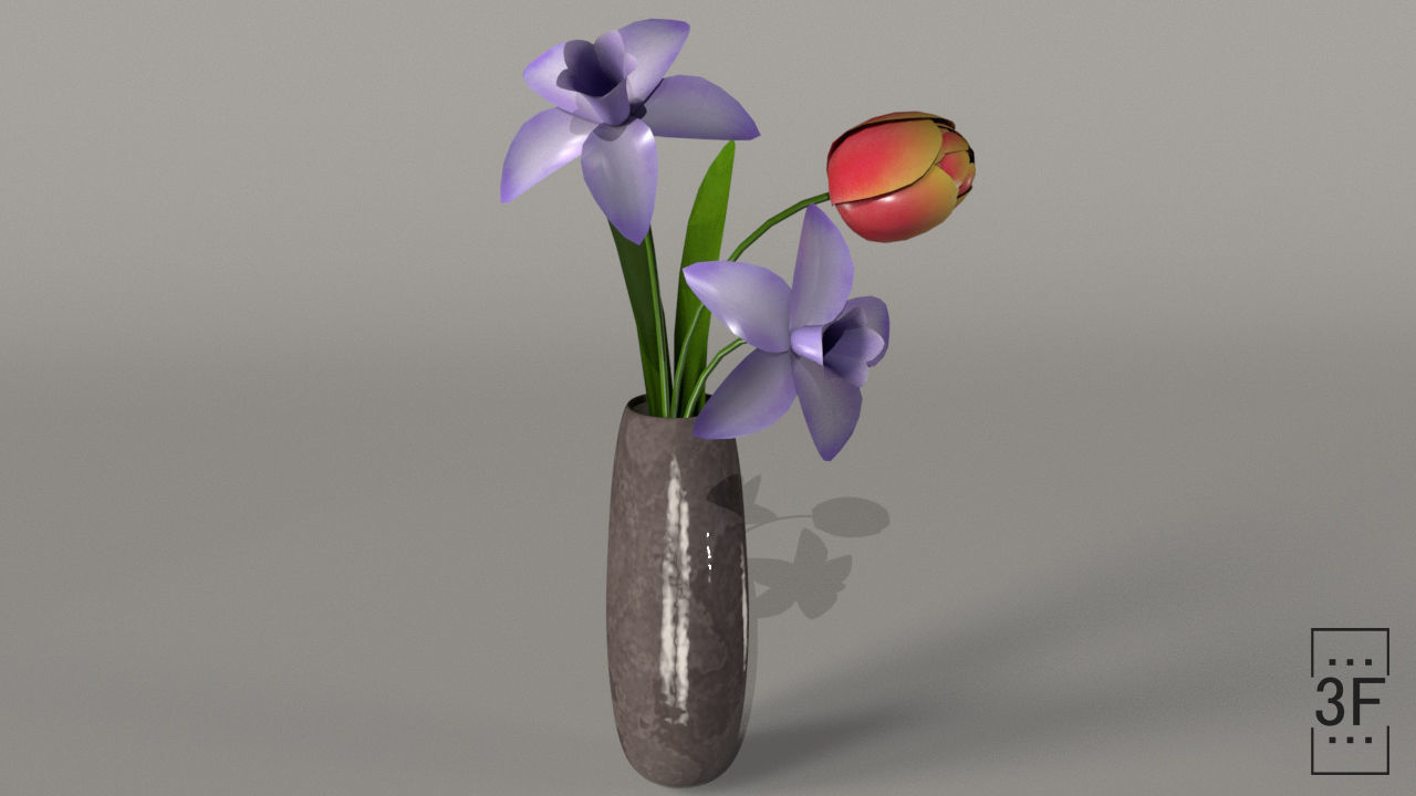 Flower Vase 3D model  3D model_11