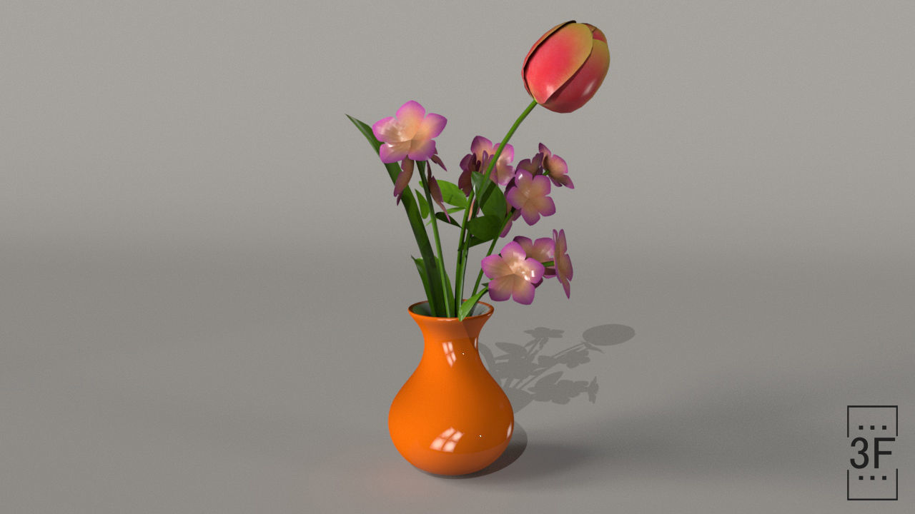 Flower Vase 3D model  3D model_8