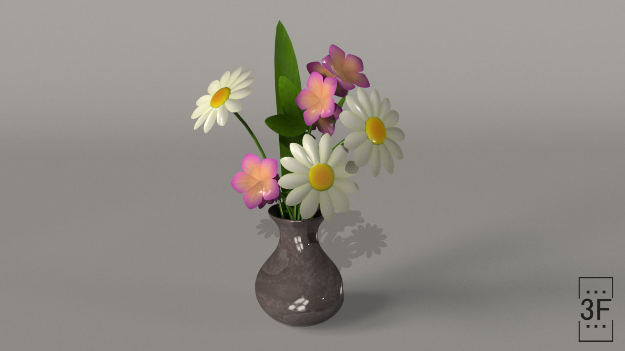 Flower Vase 3D model  3D model_9