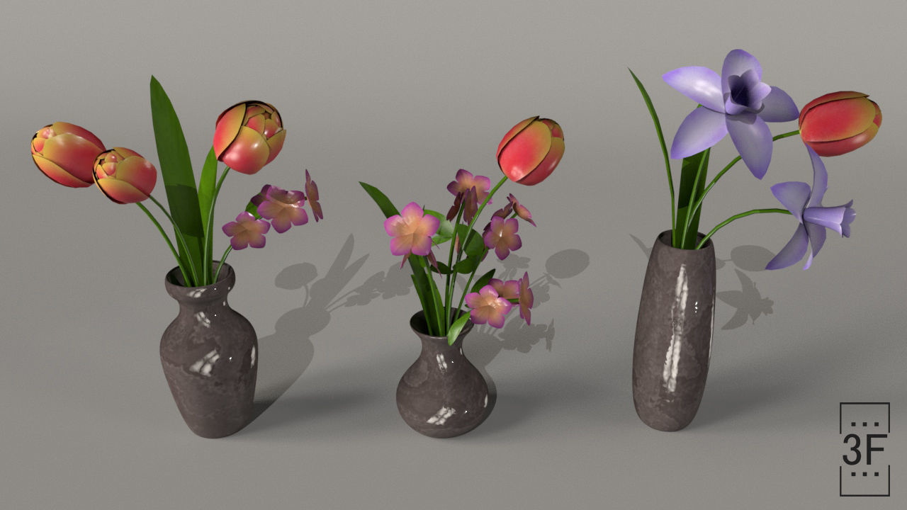 Flower Vase 3D model  3D model_5