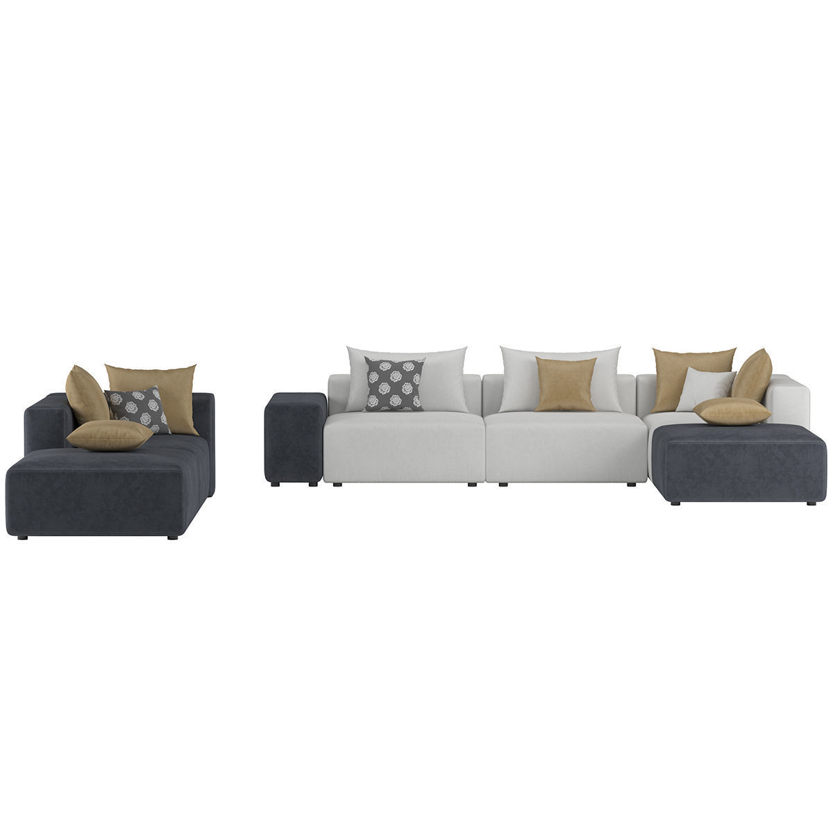 nauzzi sofa  3D model_2
