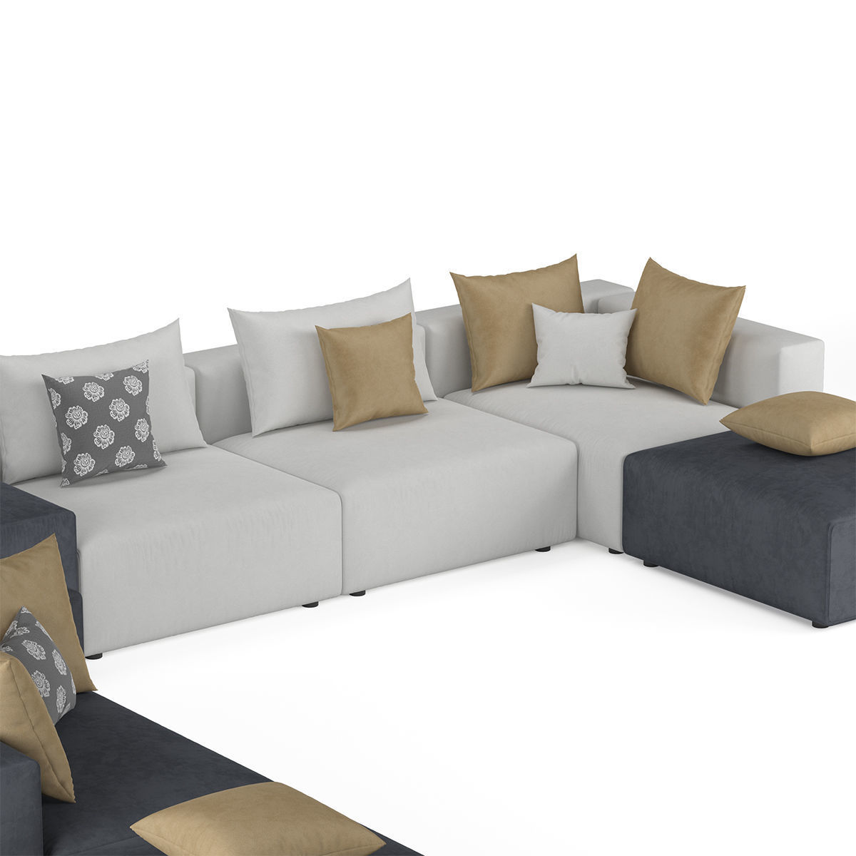 nauzzi sofa  3D model_4