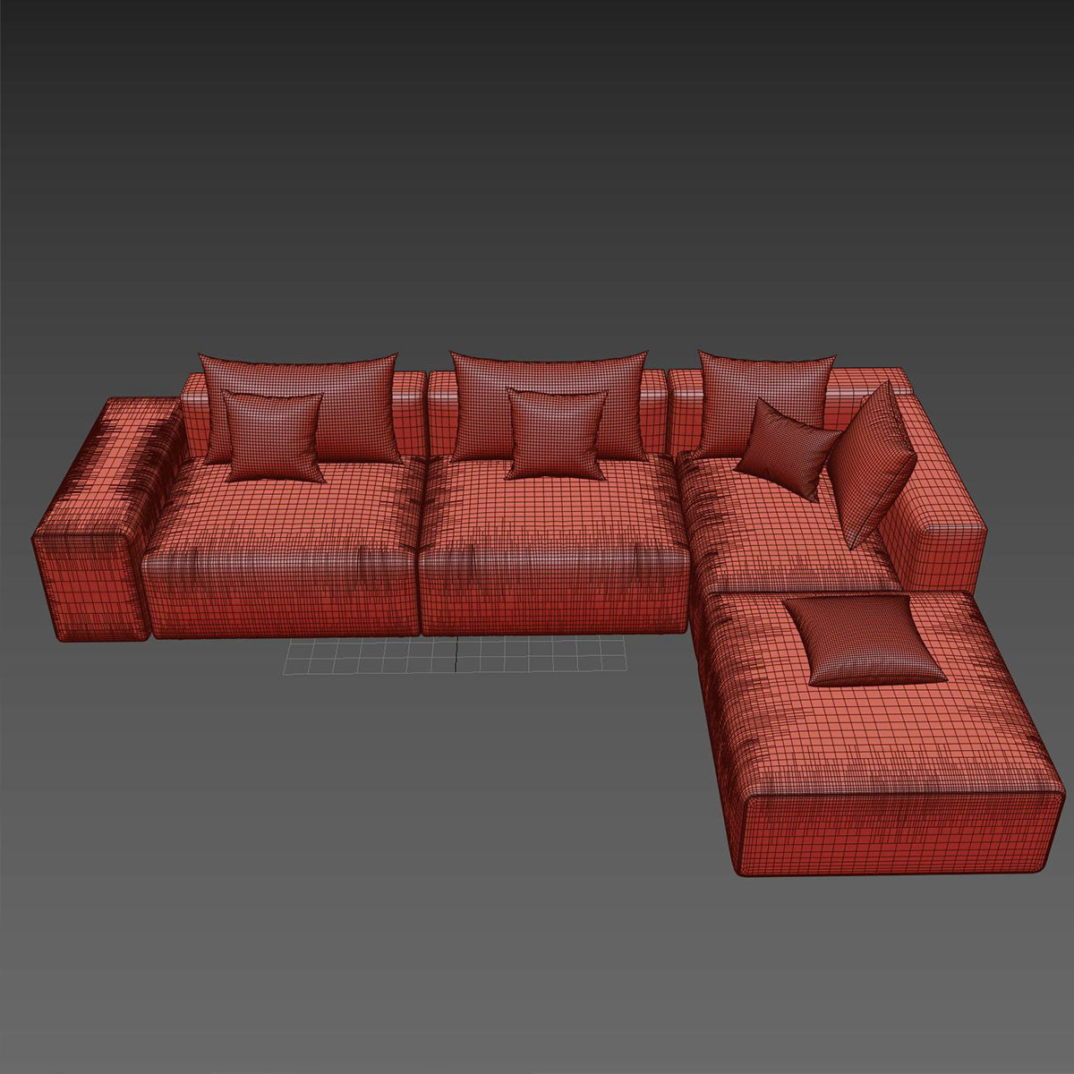 nauzzi sofa  3D model_5