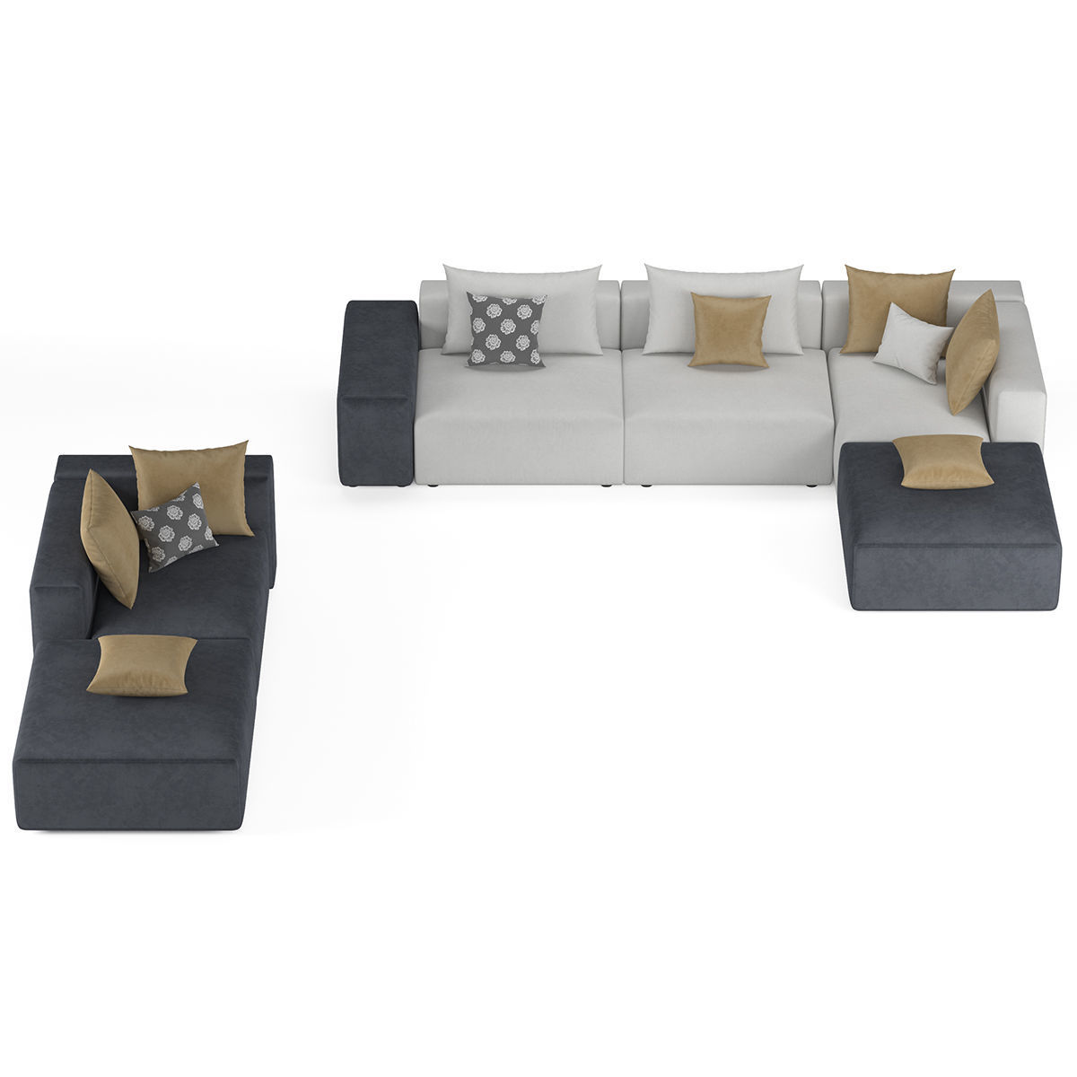 nauzzi sofa  3D model_3