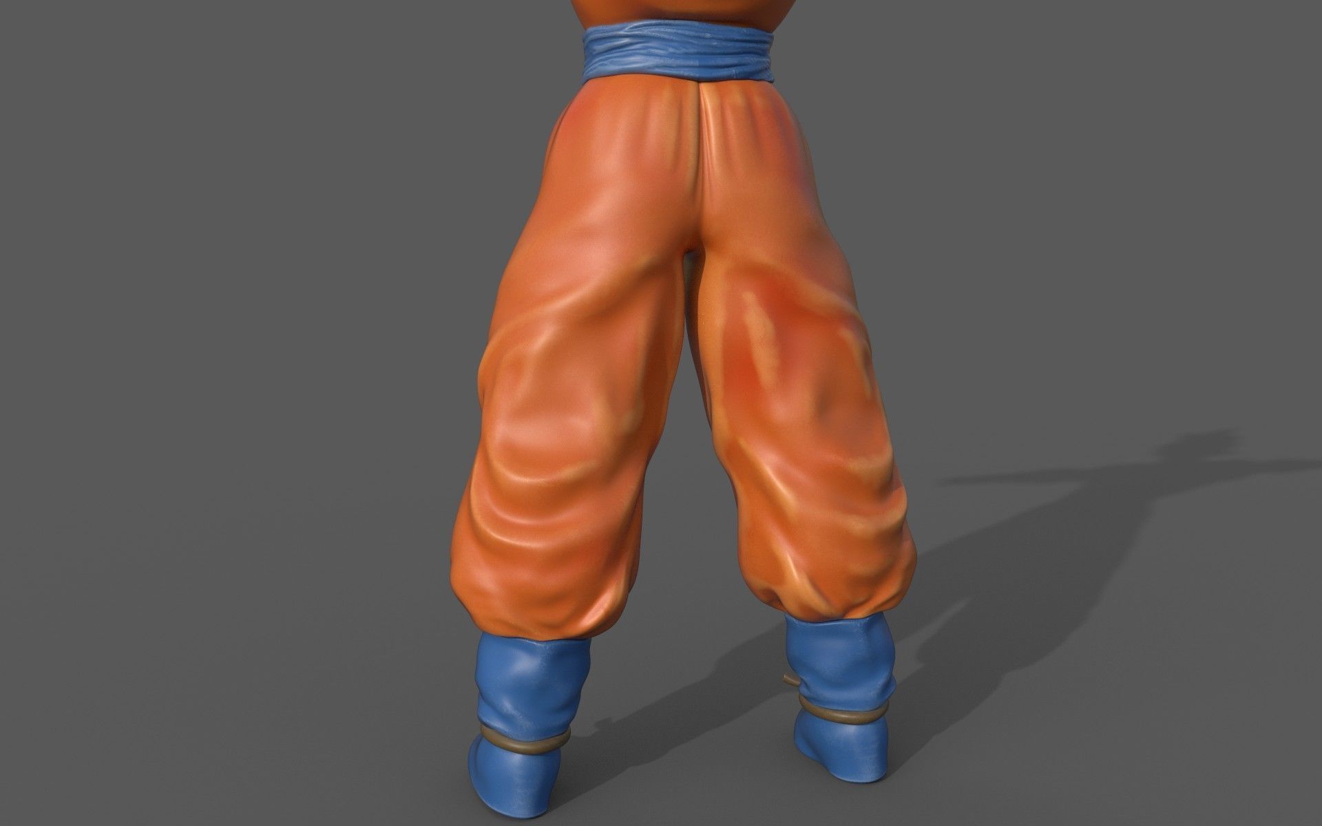 Character - Dragon Balls Goku Fan Art Low-poly 3D model_11