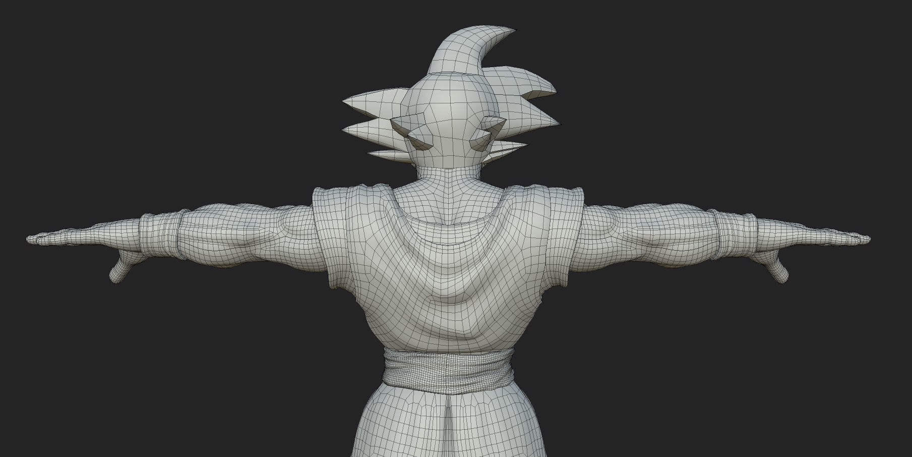 Character - Dragon Balls Goku Fan Art Low-poly 3D model_31