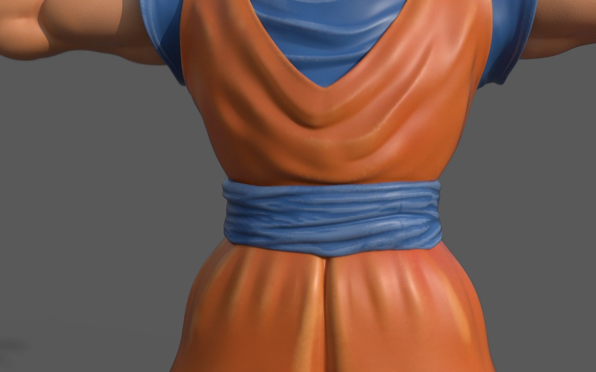 Character - Dragon Balls Goku Fan Art Low-poly 3D model_13