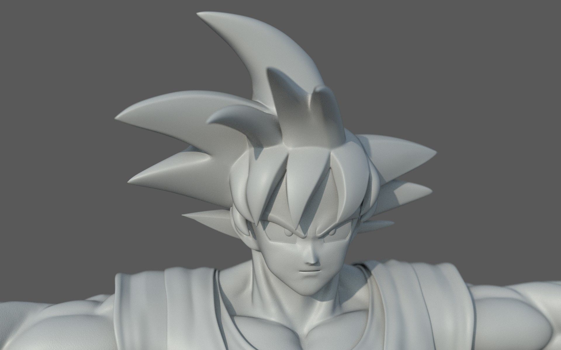 Character - Dragon Balls Goku Fan Art Low-poly 3D model_18