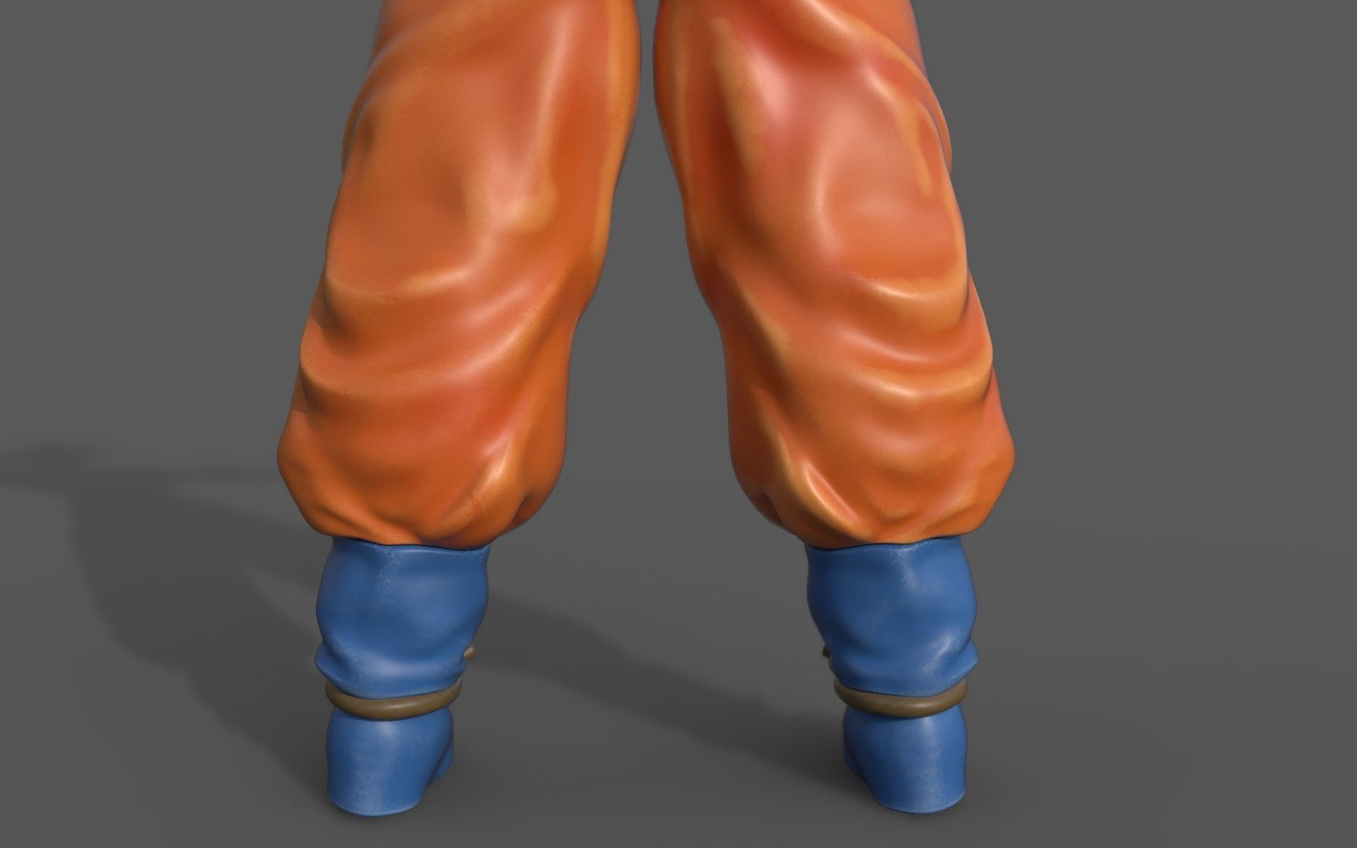 Character - Dragon Balls Goku Fan Art Low-poly 3D model_17