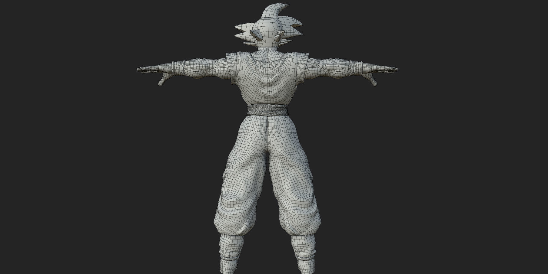 Character - Dragon Balls Goku Fan Art Low-poly 3D model_28