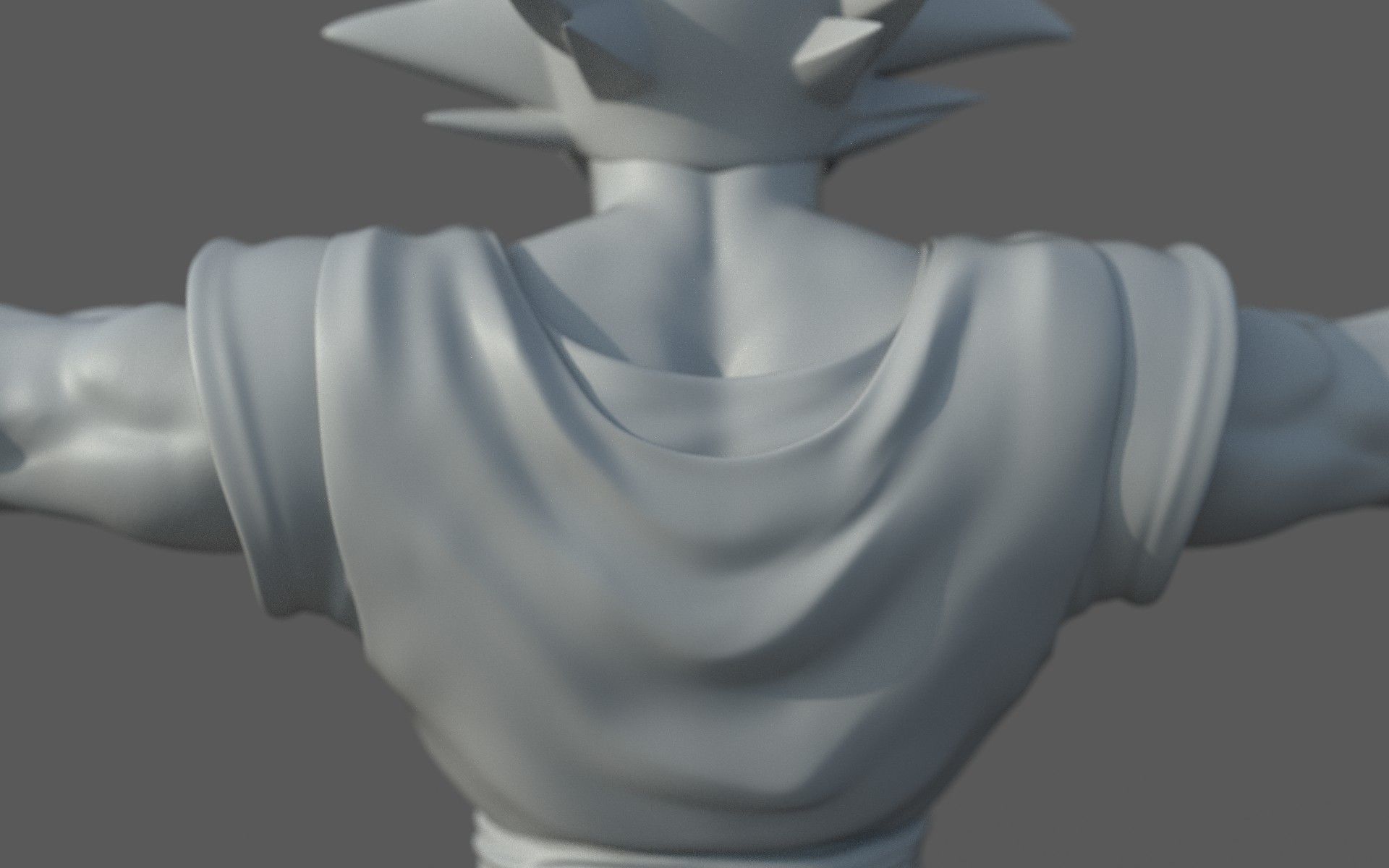Character - Dragon Balls Goku Fan Art Low-poly 3D model_22