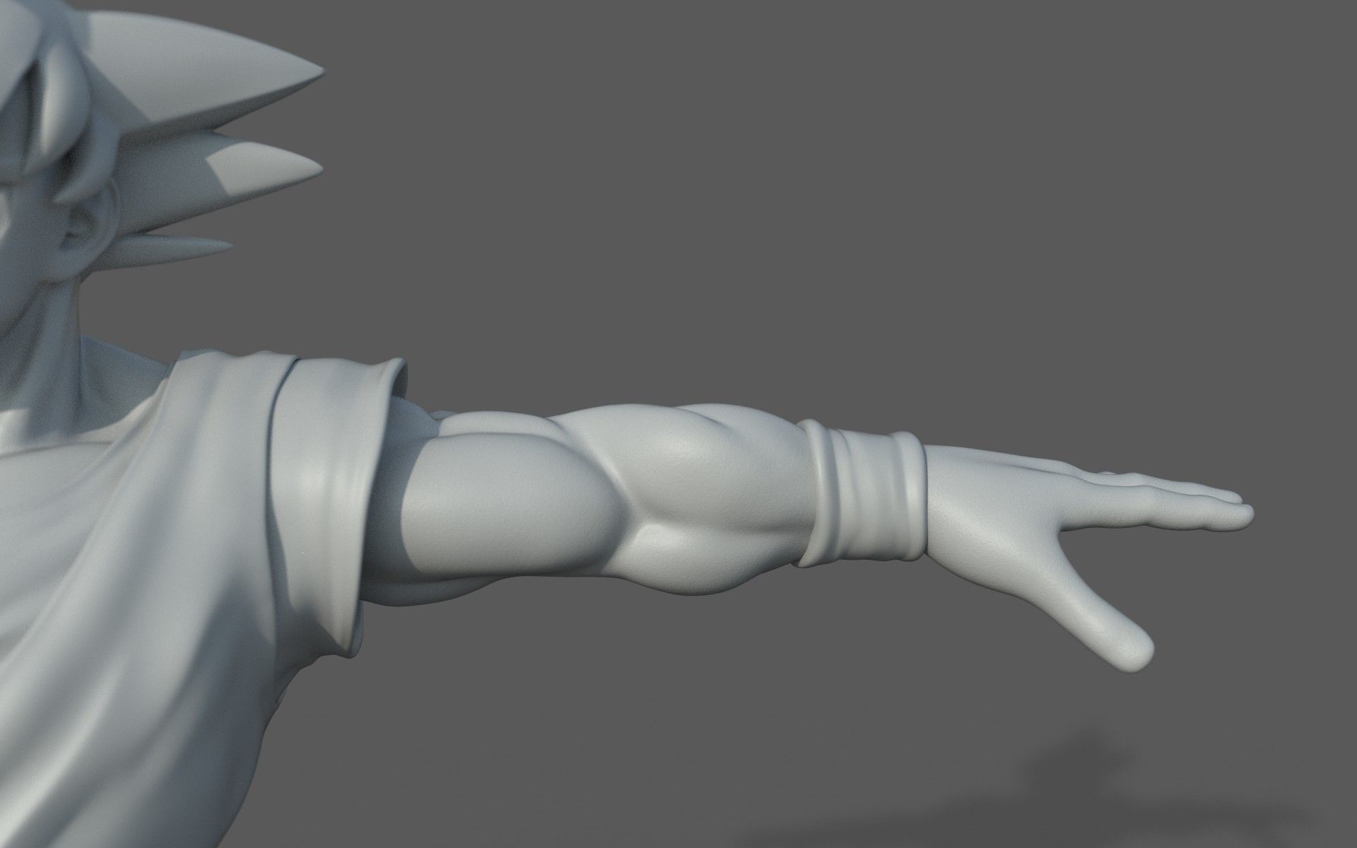 Character - Dragon Balls Goku Fan Art Low-poly 3D model_19