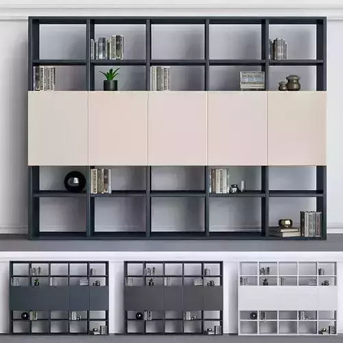 Wardrobe with decorative set