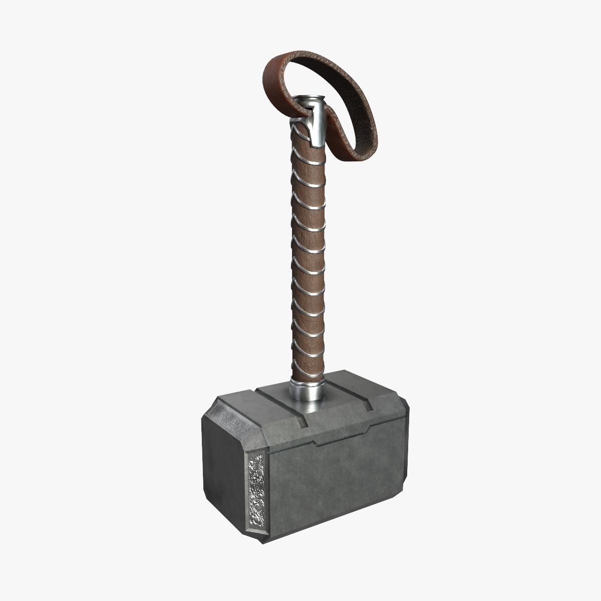 Hammer Mjolnir 3D model_2