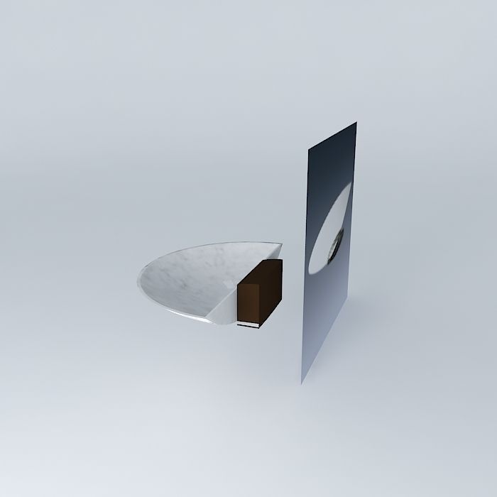 THORN Gino Wall Uplight Half-shade Free 3D model_1