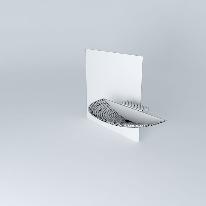 THORN Gino Wall Uplight Half-shade Free 3D model_4