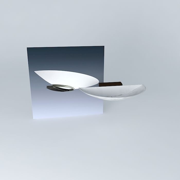 THORN Gino Wall Uplight Half-shade Free 3D model_2