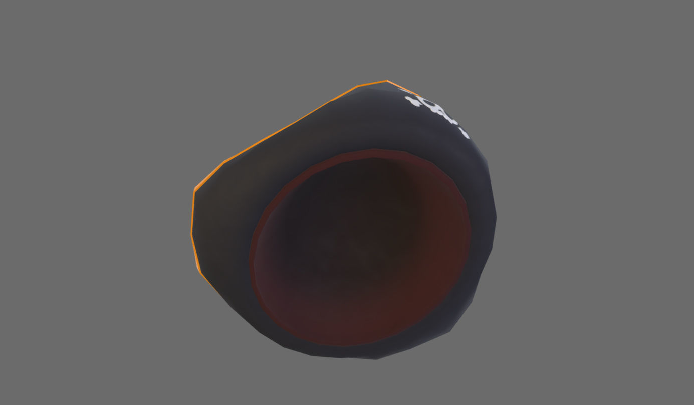 Pirate Hat Low-poly 3D model_18