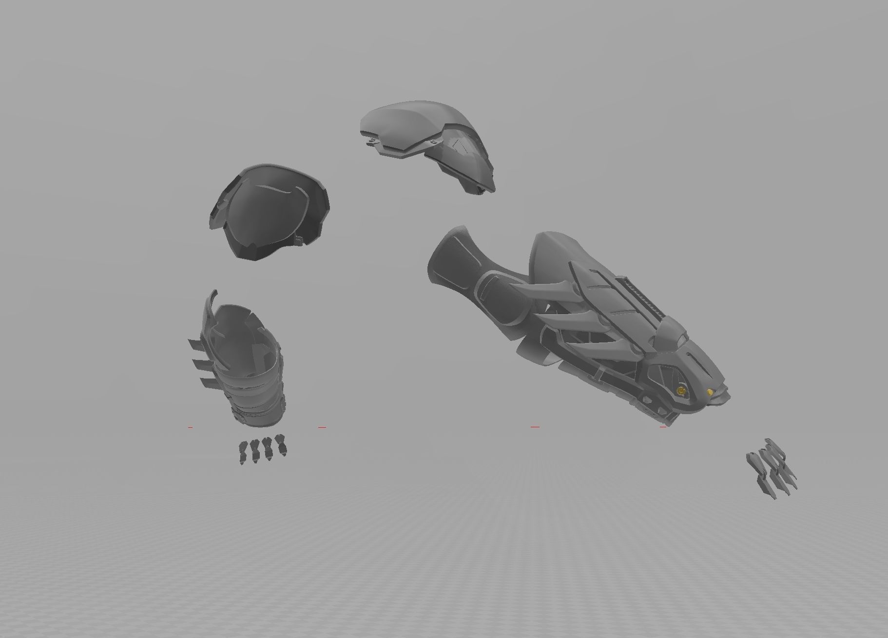 Batman Arkham Knight Red Hood Logo armor 3D print model_23