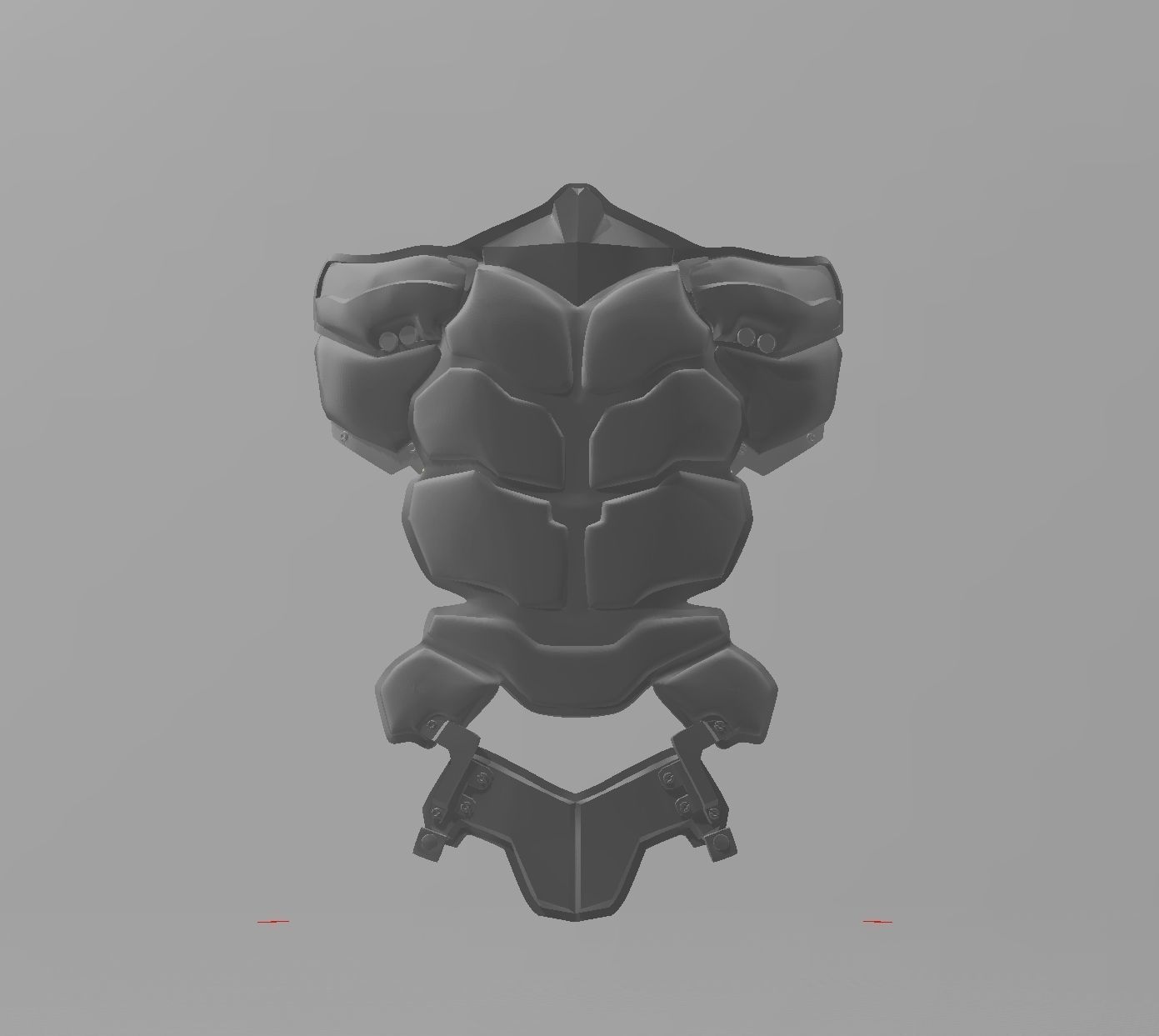 Batman Arkham Knight Red Hood Logo armor 3D print model_16