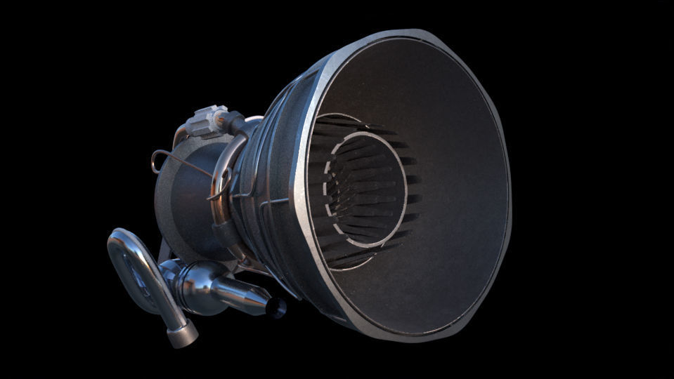 jet engine 3D model_3
