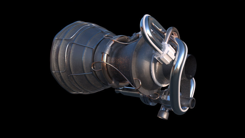 jet engine 3D model_1