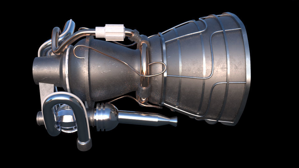 jet engine 3D model_2