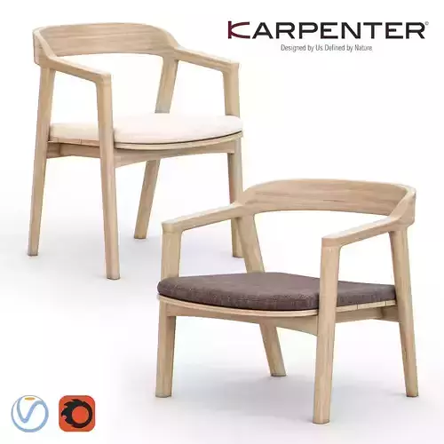 GRASSHOPPER Armchair and Easy CHAIR from Karpenter 3D model