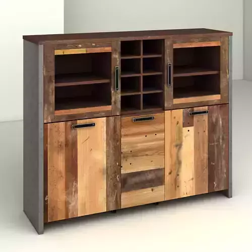 wood  Highboard 