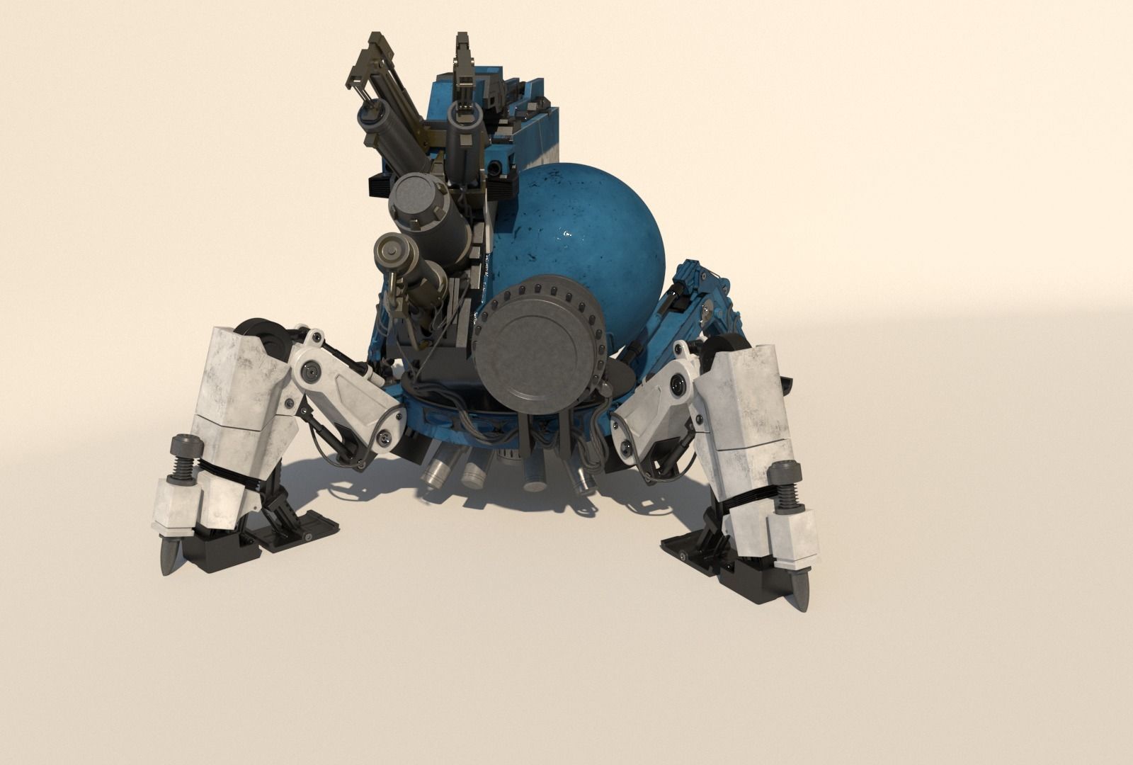 Vixiq sci-fi robot 3D model_6
