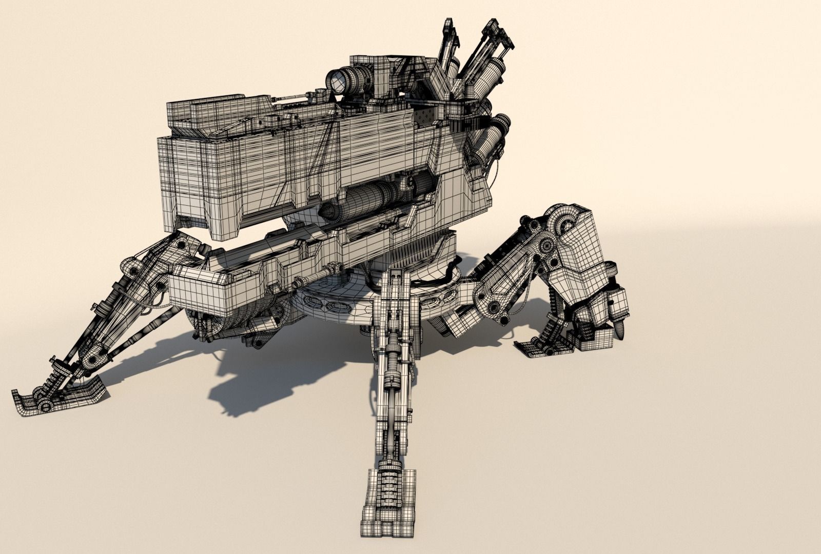 Vixiq sci-fi robot 3D model_23