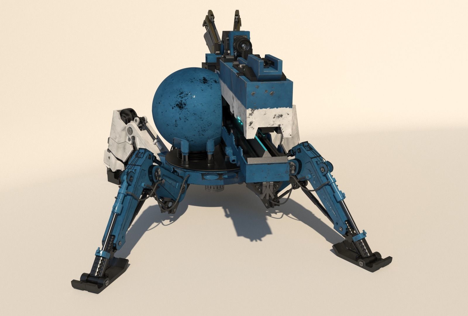 Vixiq sci-fi robot 3D model_2