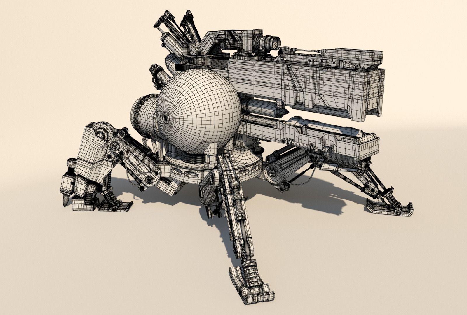 Vixiq sci-fi robot 3D model_20
