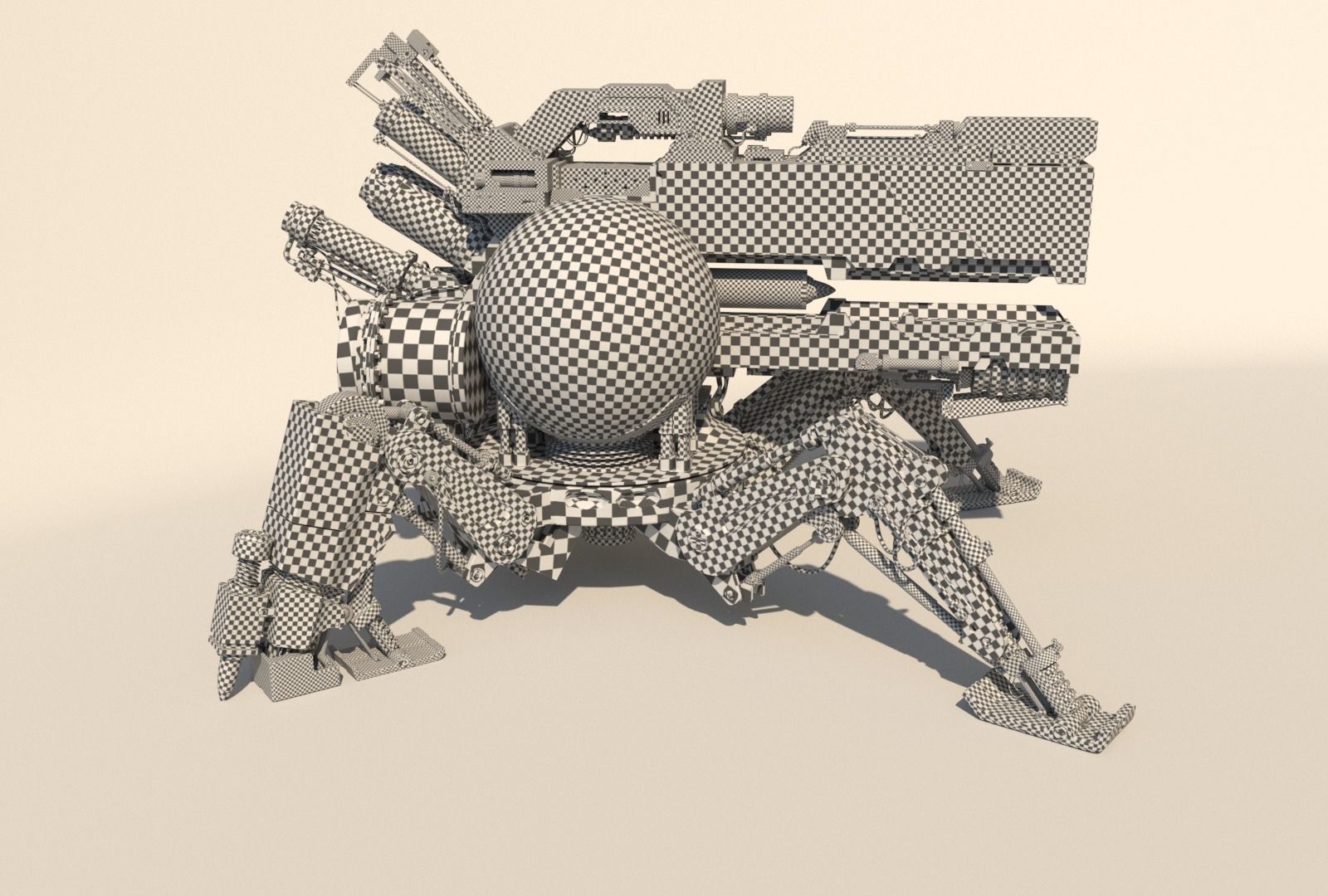 Vixiq sci-fi robot 3D model_18