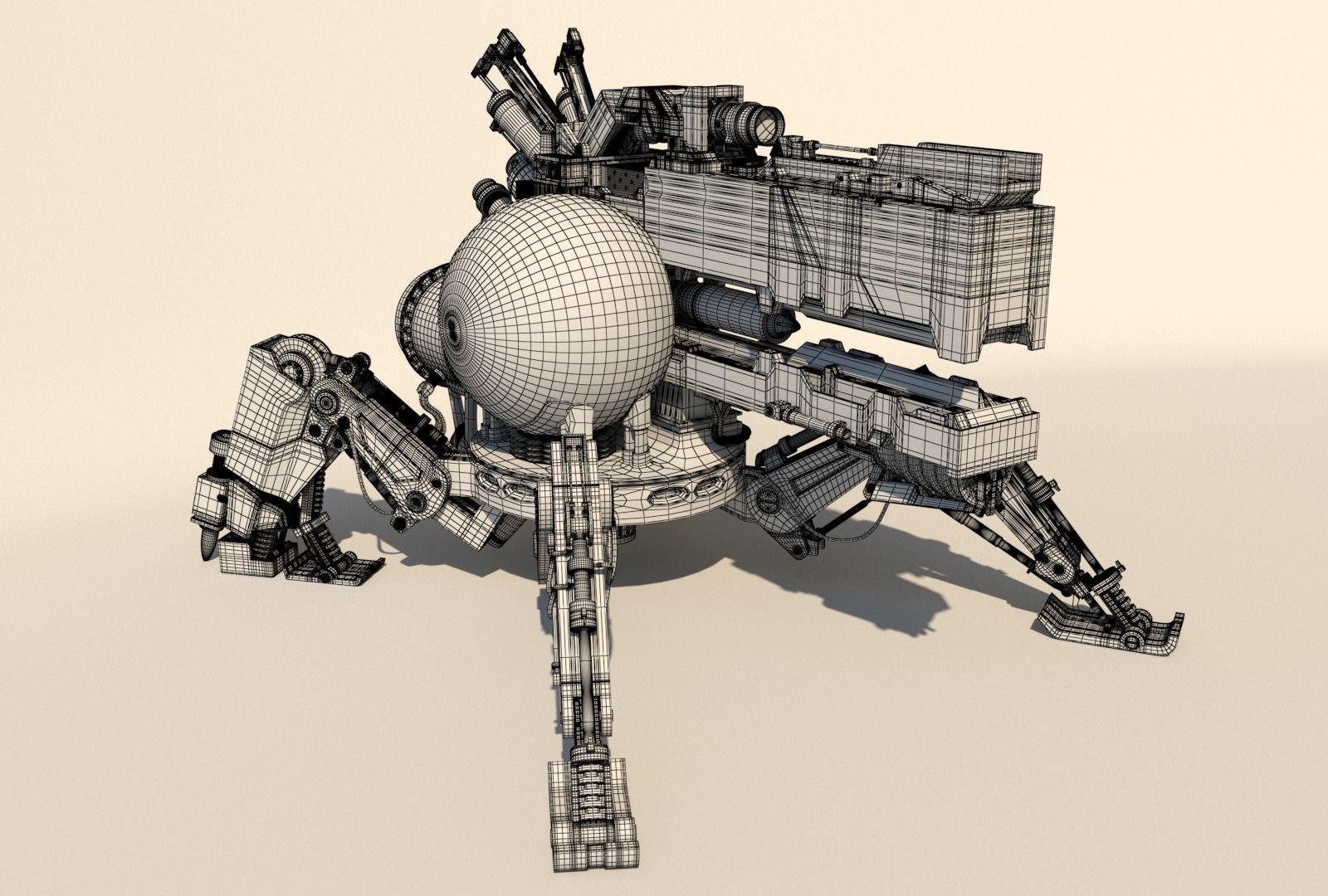 Vixiq sci-fi robot 3D model_21