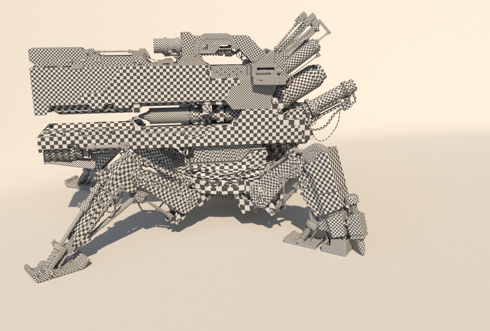 Vixiq sci-fi robot 3D model_14