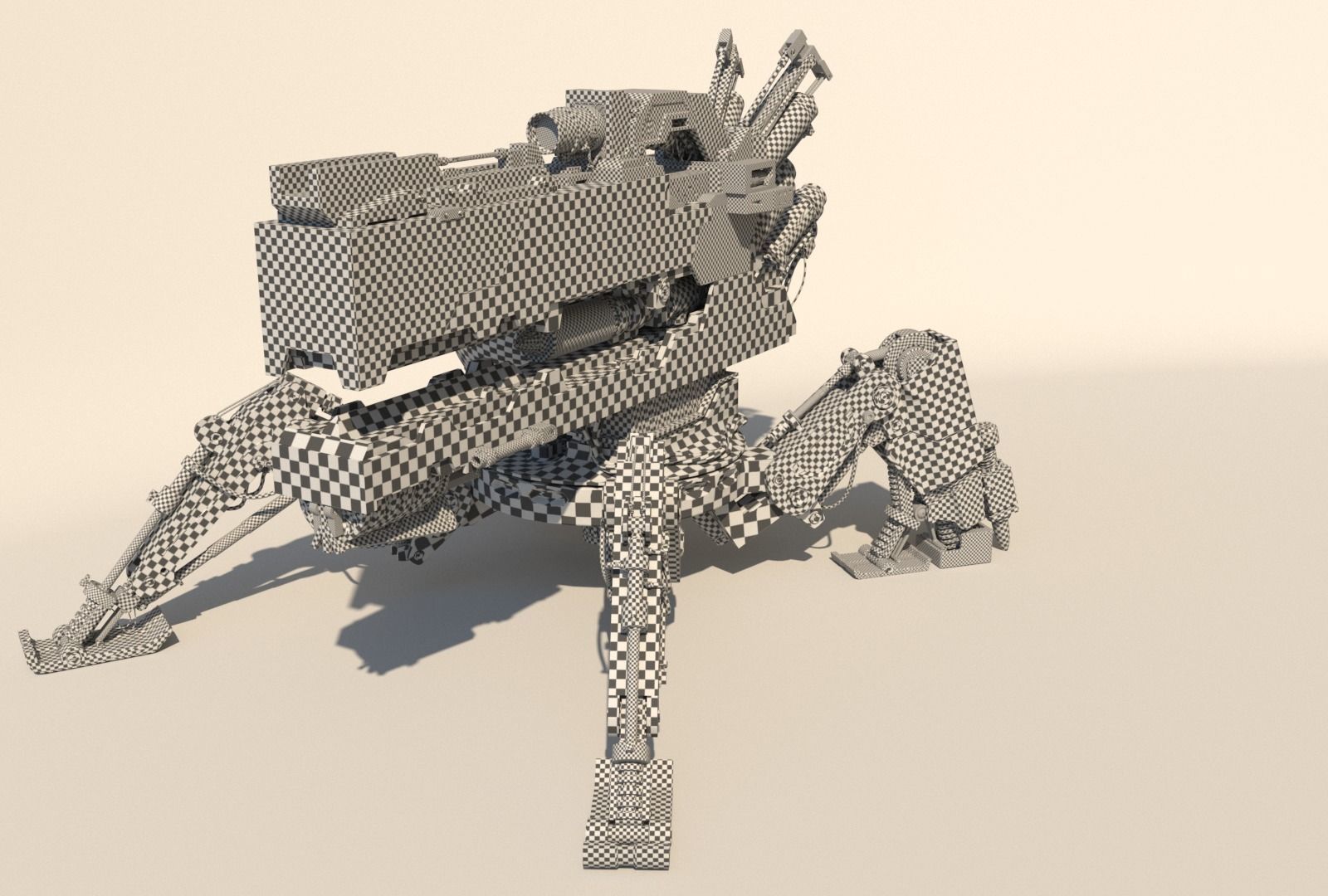 Vixiq sci-fi robot 3D model_13