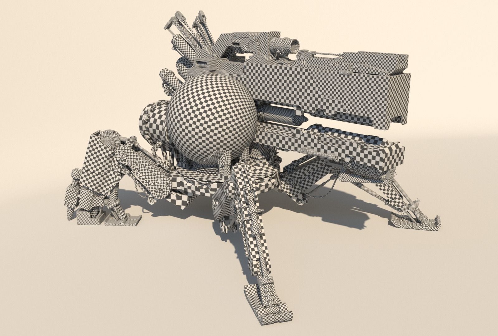 Vixiq sci-fi robot 3D model_10