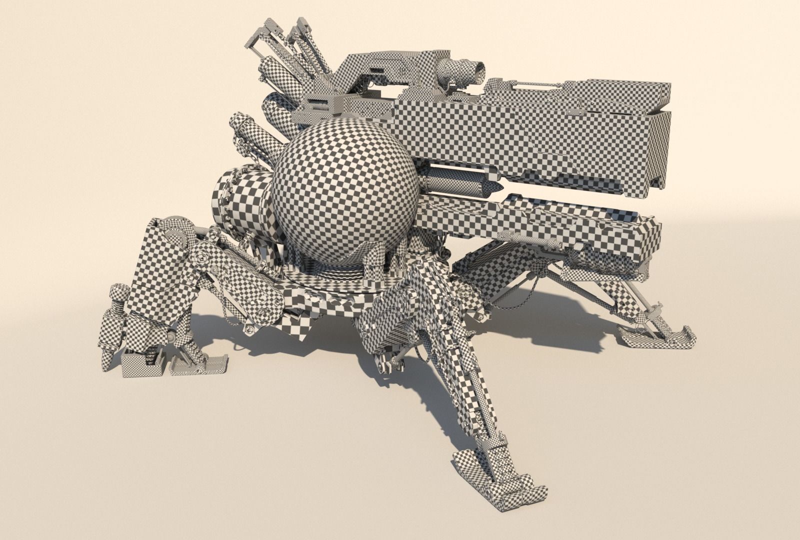 Vixiq sci-fi robot 3D model_19