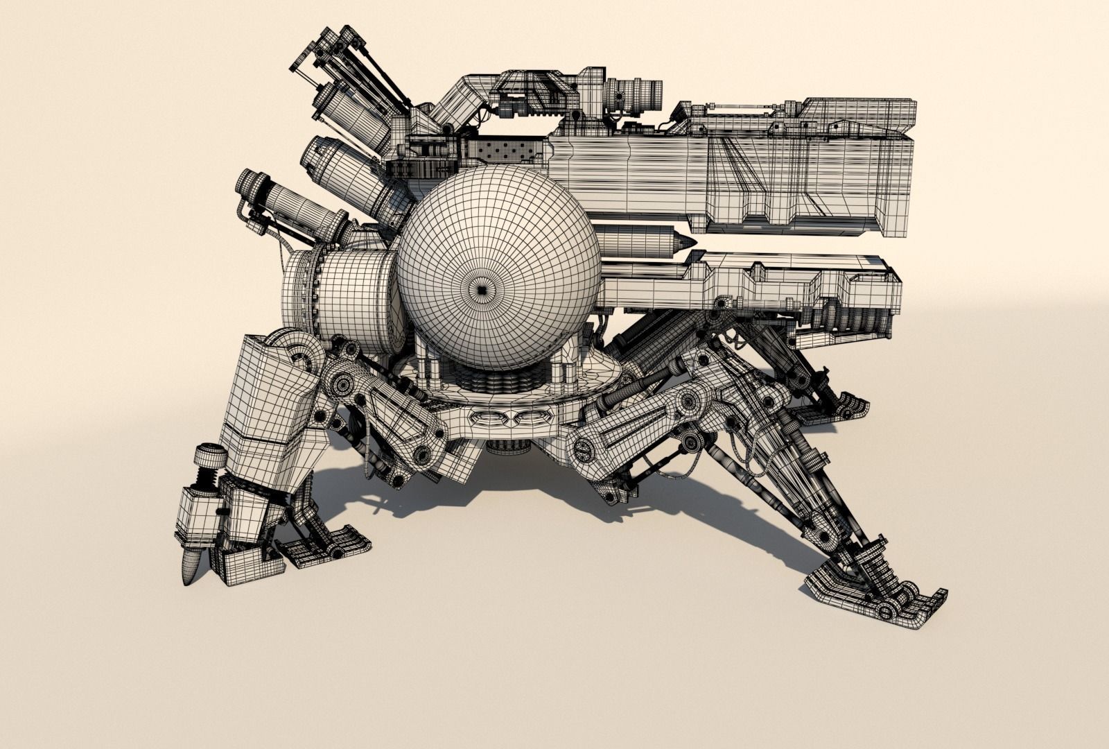 Vixiq sci-fi robot 3D model_28