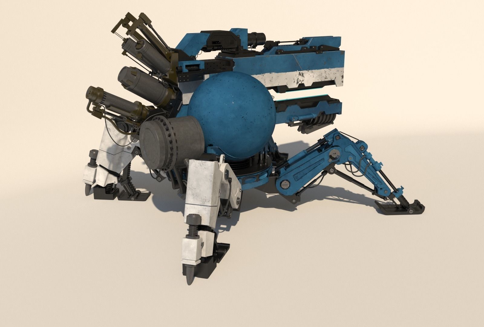 Vixiq sci-fi robot 3D model_7
