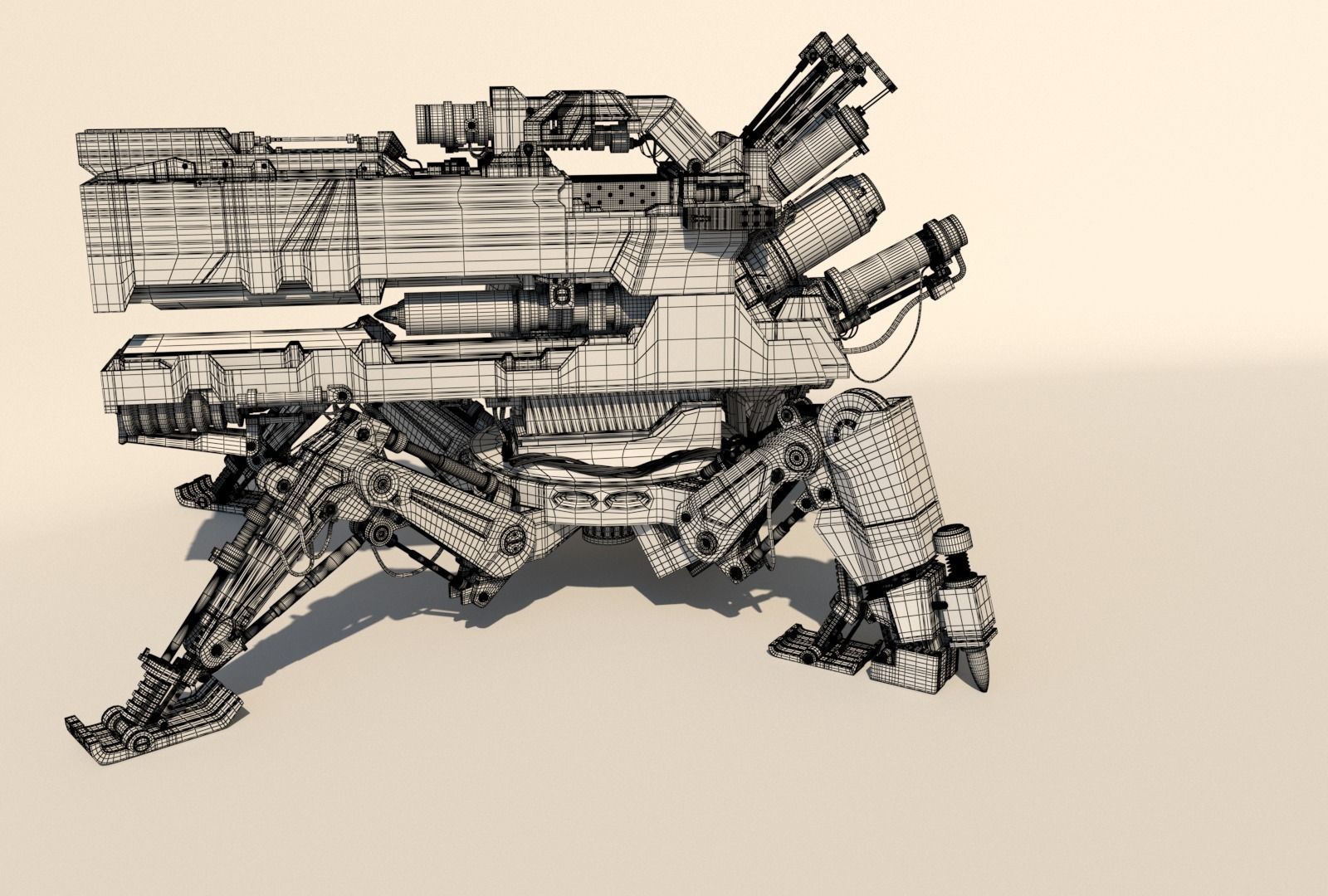 Vixiq sci-fi robot 3D model_24