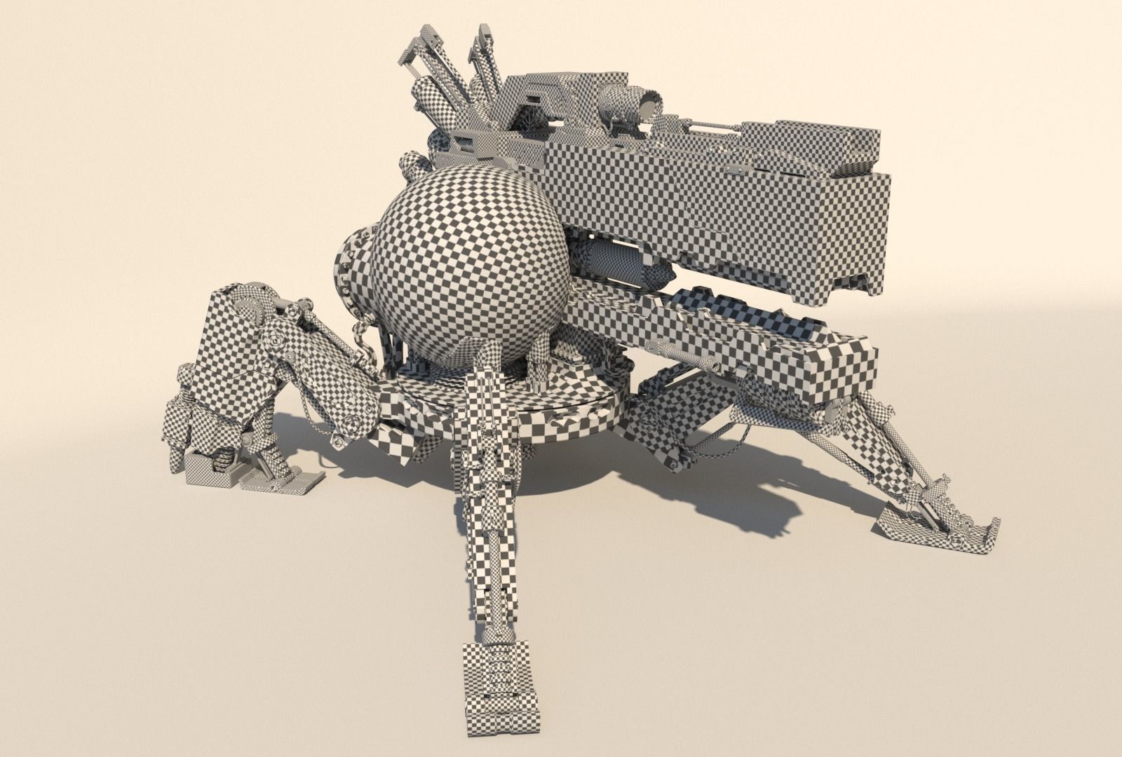 Vixiq sci-fi robot 3D model_11