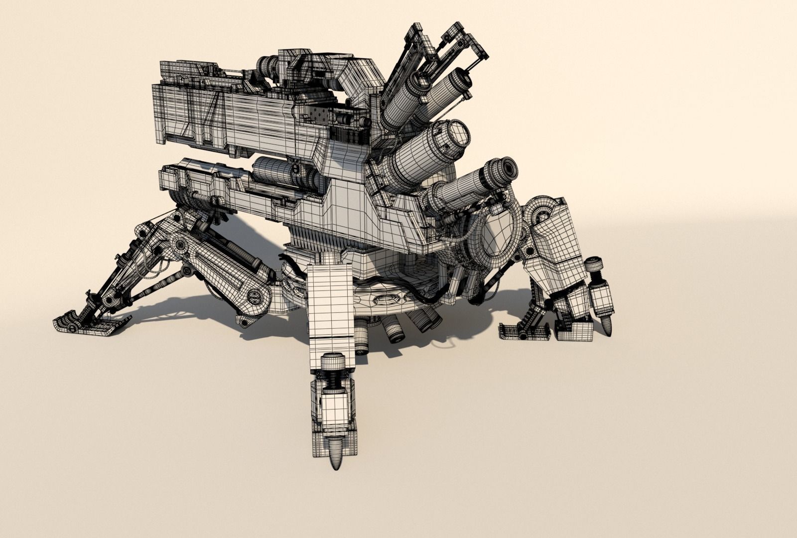 Vixiq sci-fi robot 3D model_25