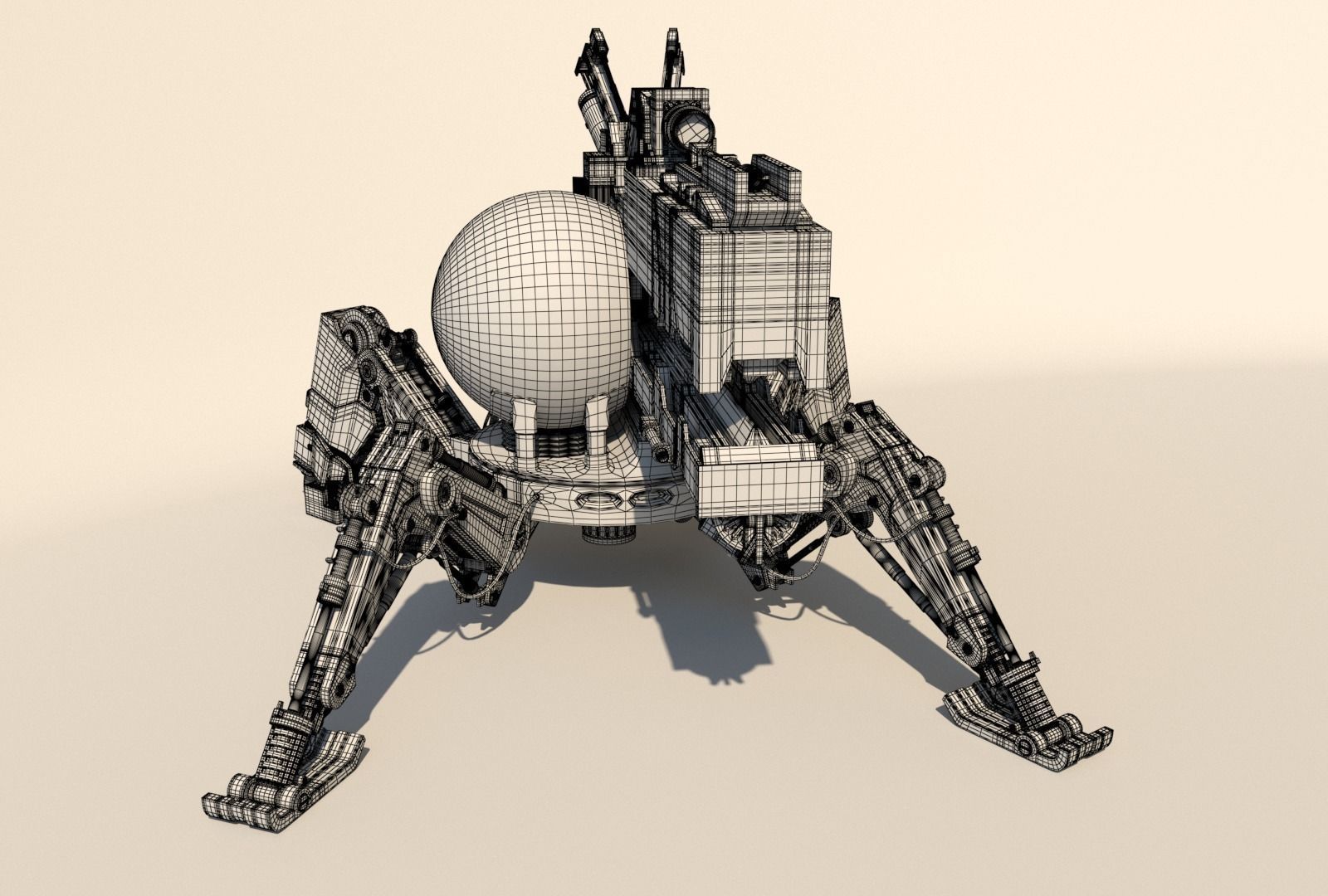 Vixiq sci-fi robot 3D model_22