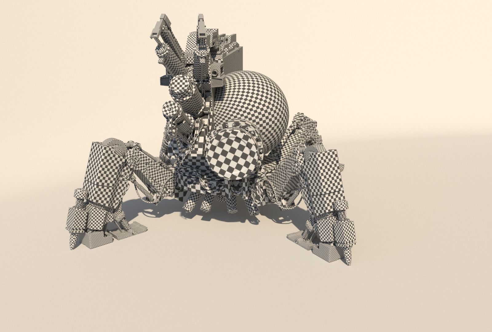 Vixiq sci-fi robot 3D model_16